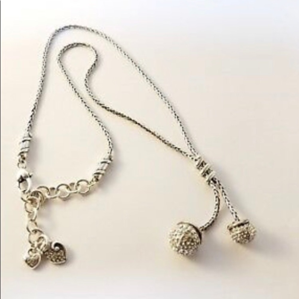 Brighton swarovski crystal twist dangle necklace
